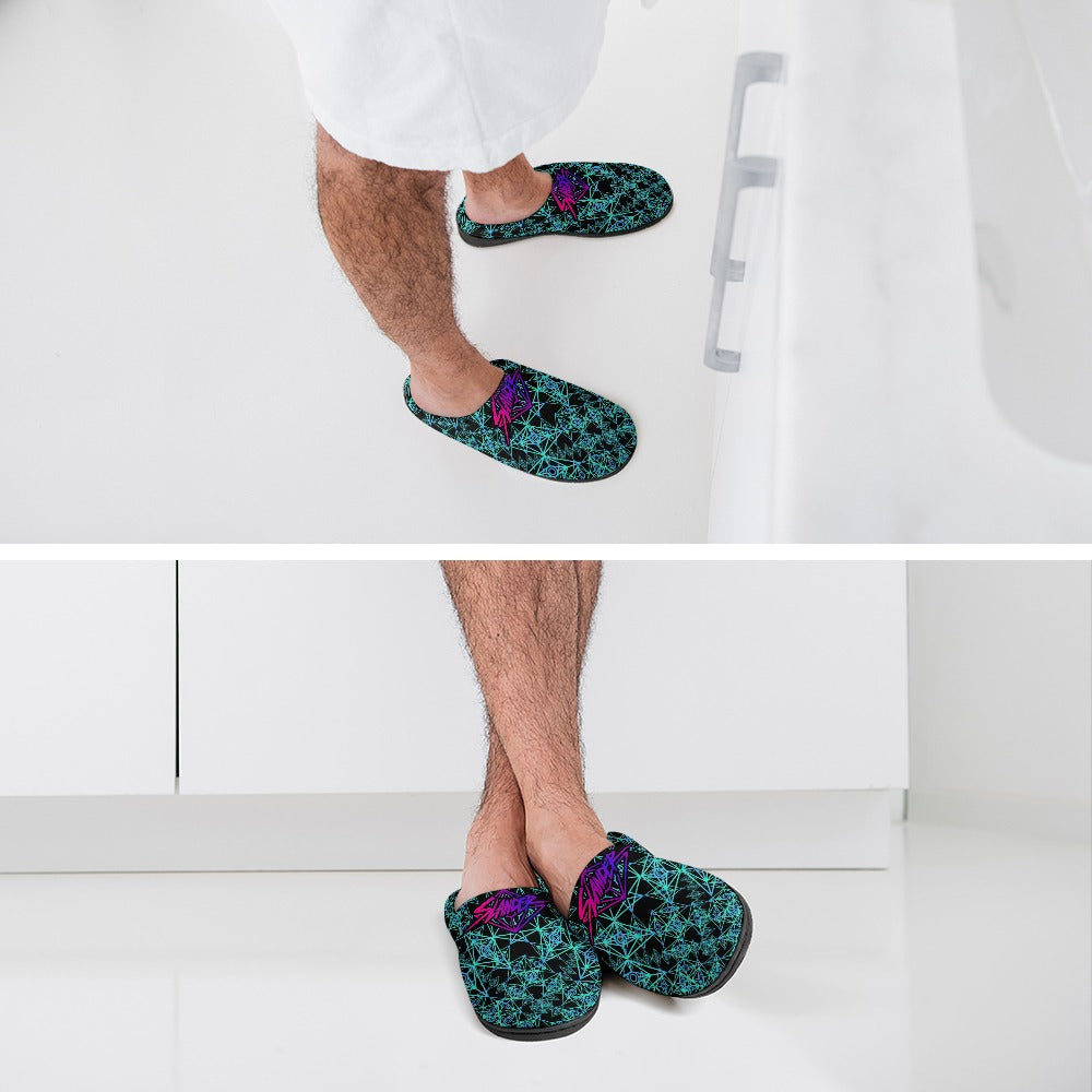 Pantuflas de algodón para artistas de EDM, suaves, cómodas, antideslizantes, impermeables y resistentes a los olores. Regalos para festivales de música, para hombre y mujer. Edición limitada.