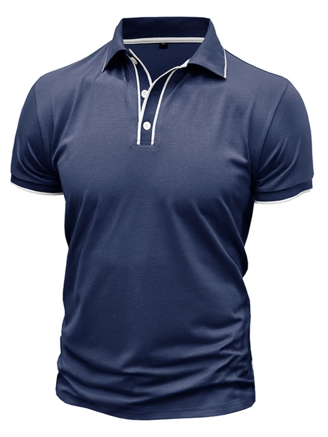 Men's Slim Fit Polo Shirt with Contrast Trim