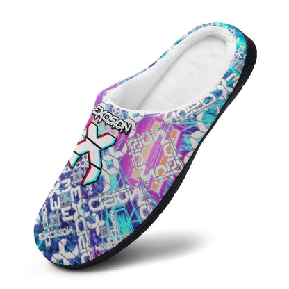 Pantuflas de algodón para artistas de EDM, suaves, cómodas, antideslizantes, impermeables y resistentes a los olores. Regalos para festivales de música, para hombre y mujer. Edición limitada.