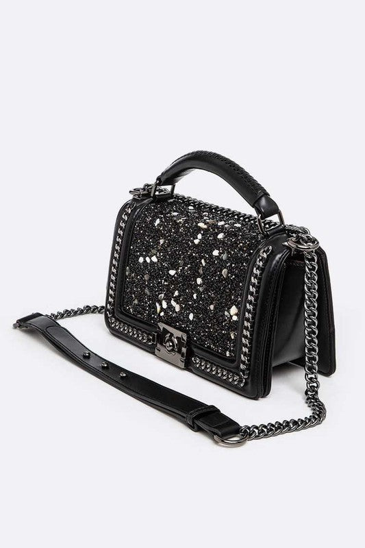 El bolso de mano Midnight Spark Druzy