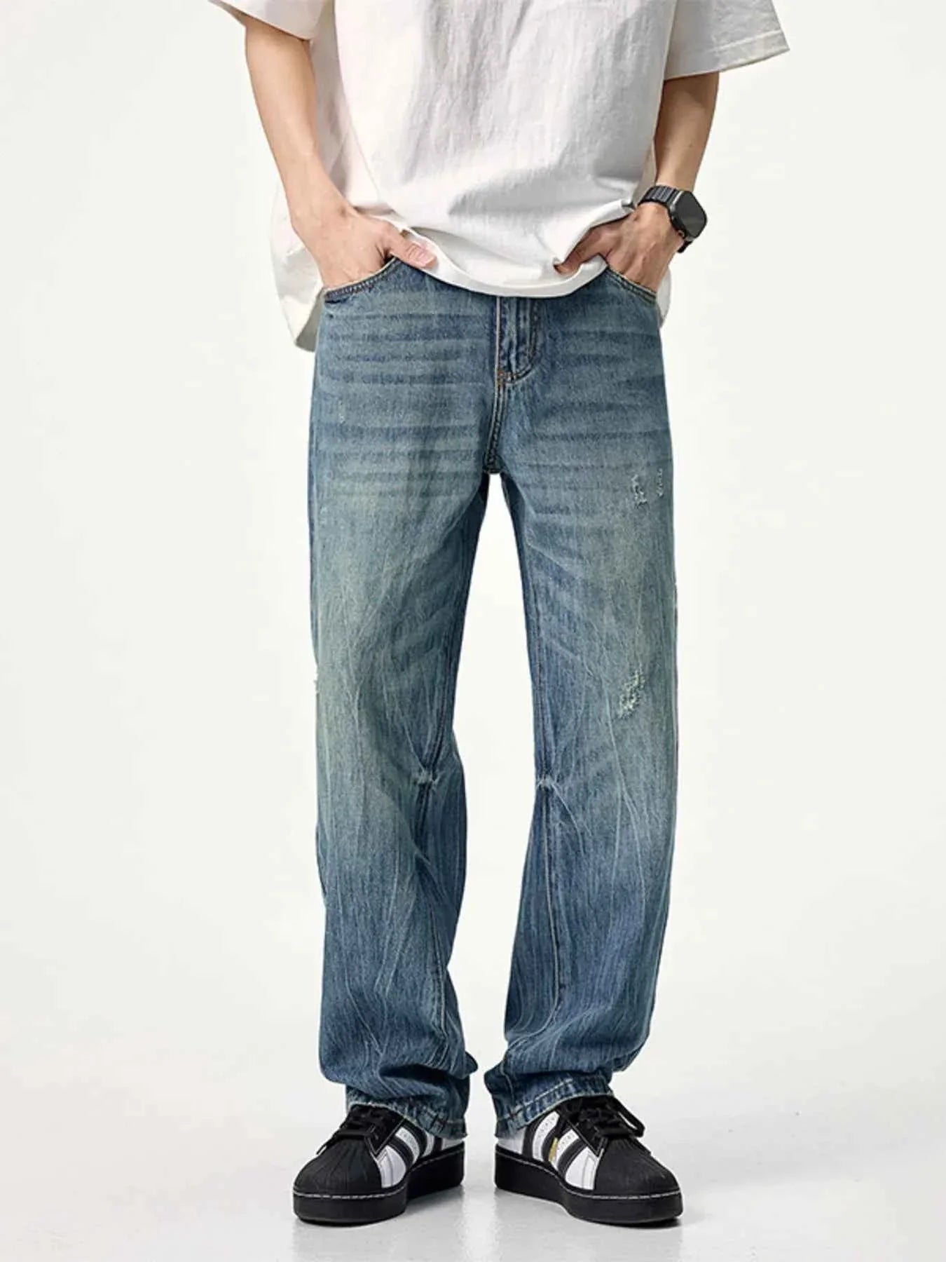 Men's Wide Leg Jeans