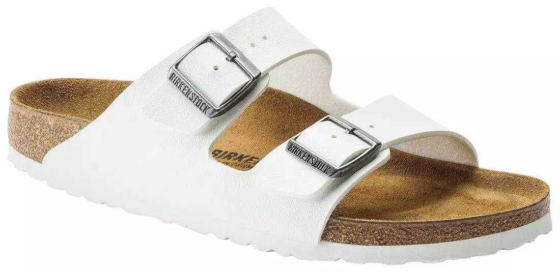 Birkenstock Arizona Women's Birko-Flor White Narrow Width