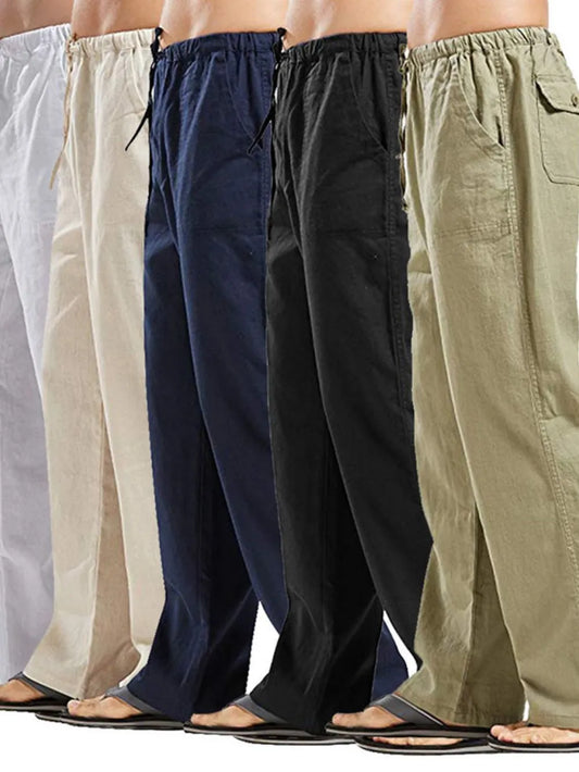 Men's Straight Leg Pants Plus Size