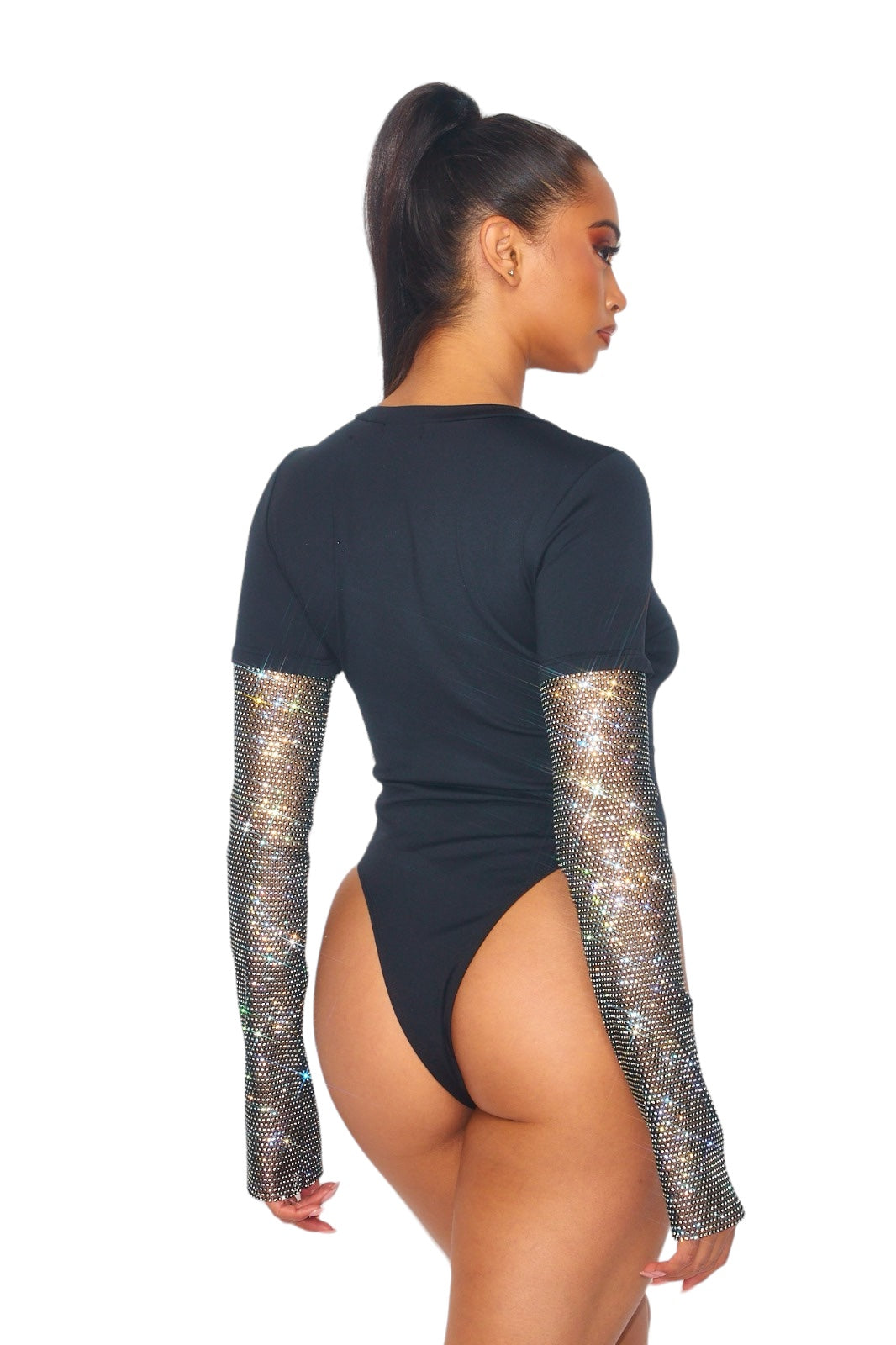 Jeweled Long Sleeve Bodysuit