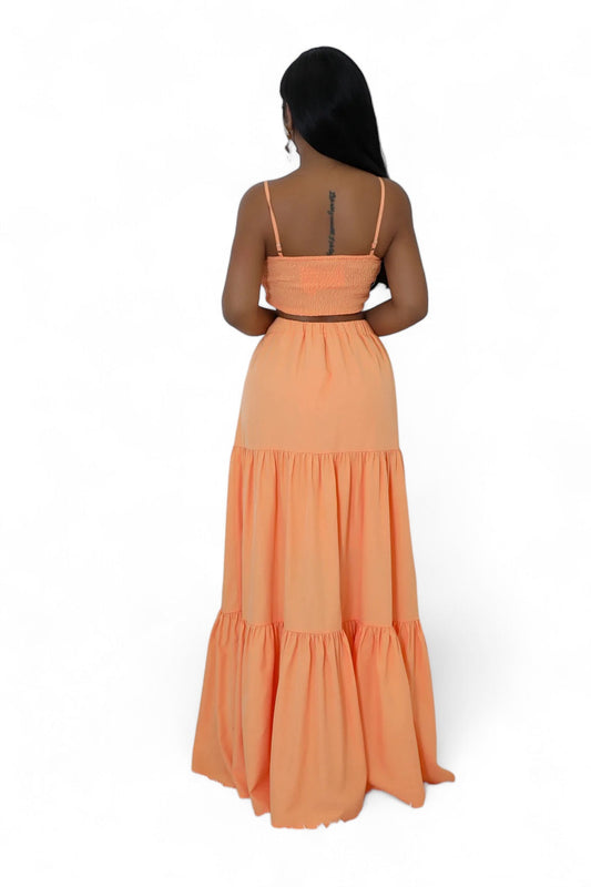 Two Piece Maxi Skirt Set
