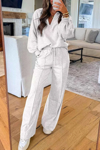 Long Sleeve Sweatshirt and Pants Set