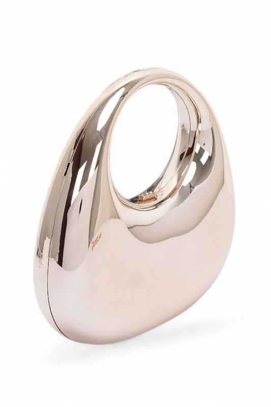 Polished Molded Top Handle Clutch