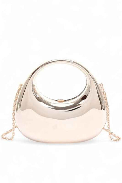 Polished Molded Top Handle Clutch