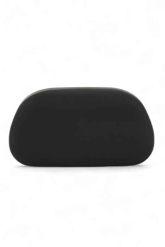 Iconic Metal Handle Matte Finish Box Clutch