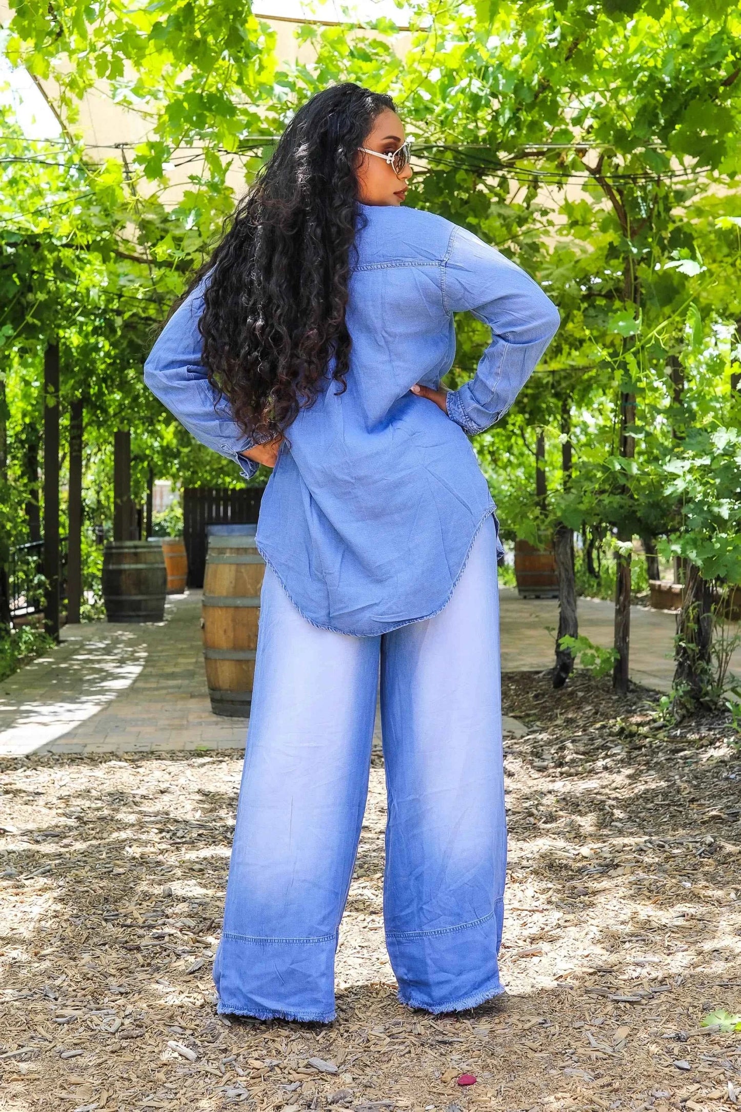 Denim on Denim Pant Set