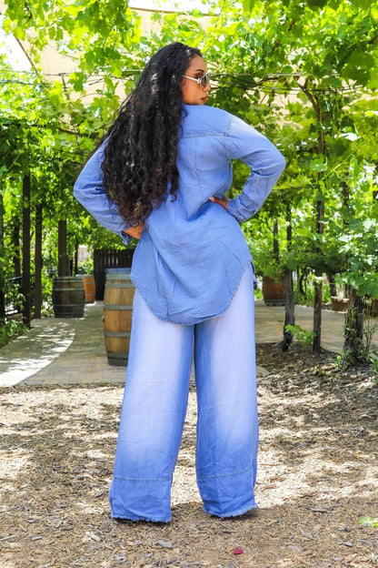 Denim on Denim Pant Set