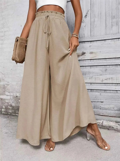 Frill Wide Leg Pants