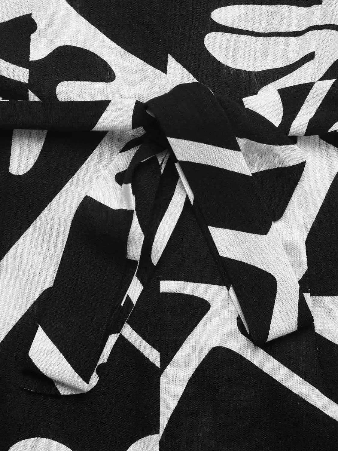 Printed Sleeveless : Wide Leg Jumpsuit