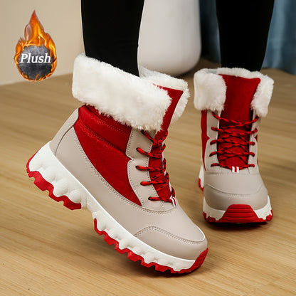 Velvet Warm Comfortable Winter Style Snow Boots