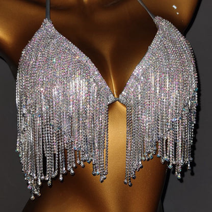 Silver Siren Fringe Bikini