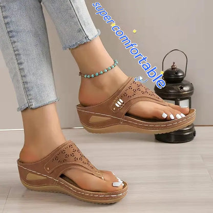 Women's Platform Roman Wedge Sandals