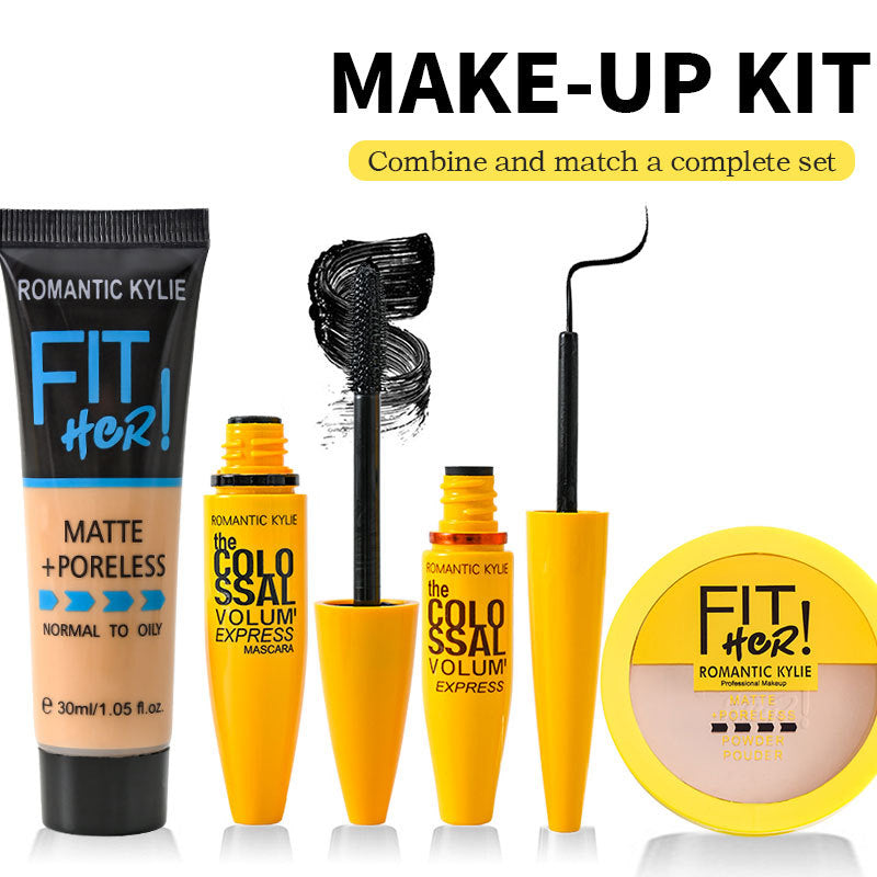 四合一古銅粉遮瑕粉底彩妝套裝