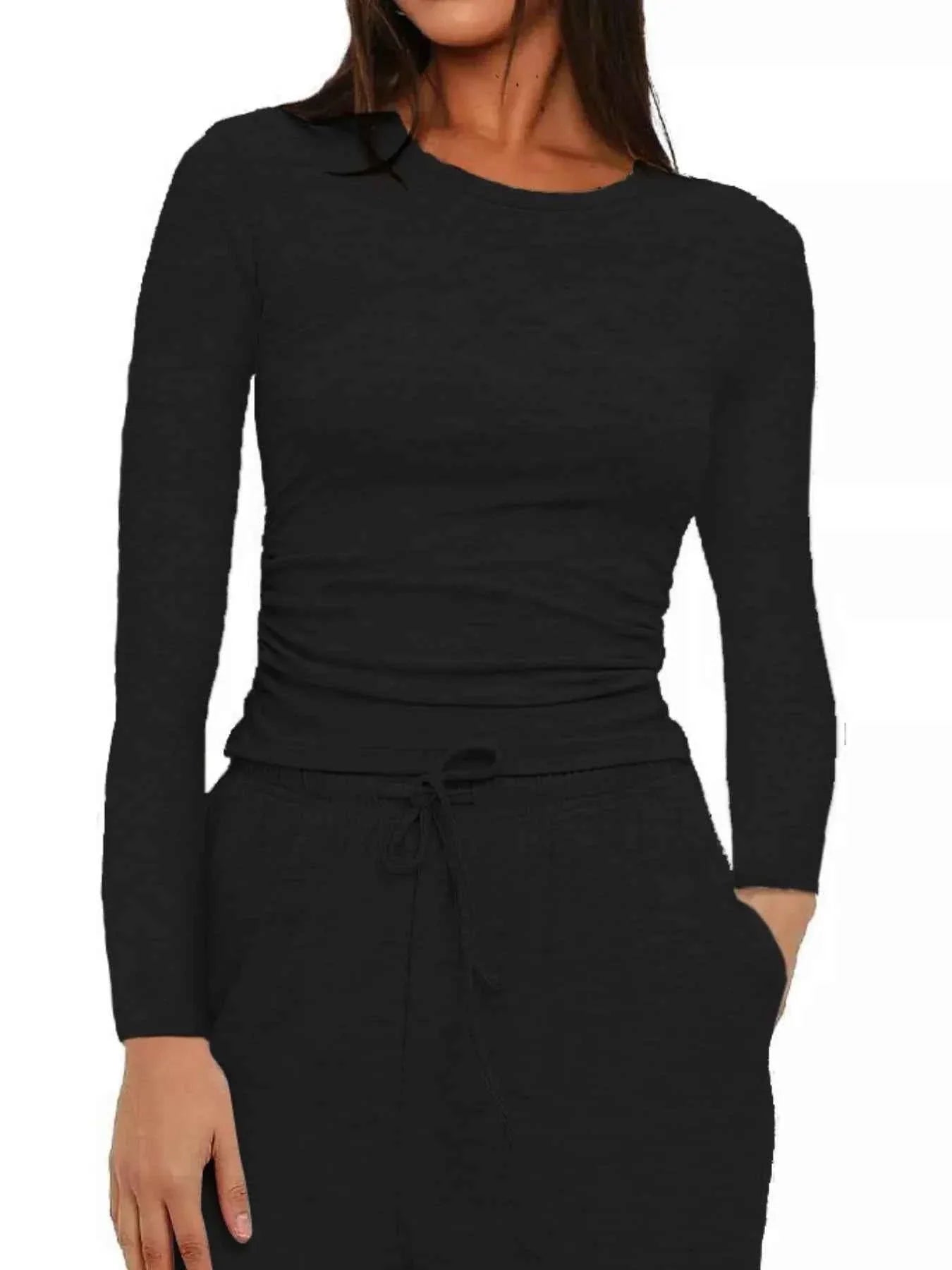 Full Size Casual Long Sleeve Top and Pants Set Plus Size