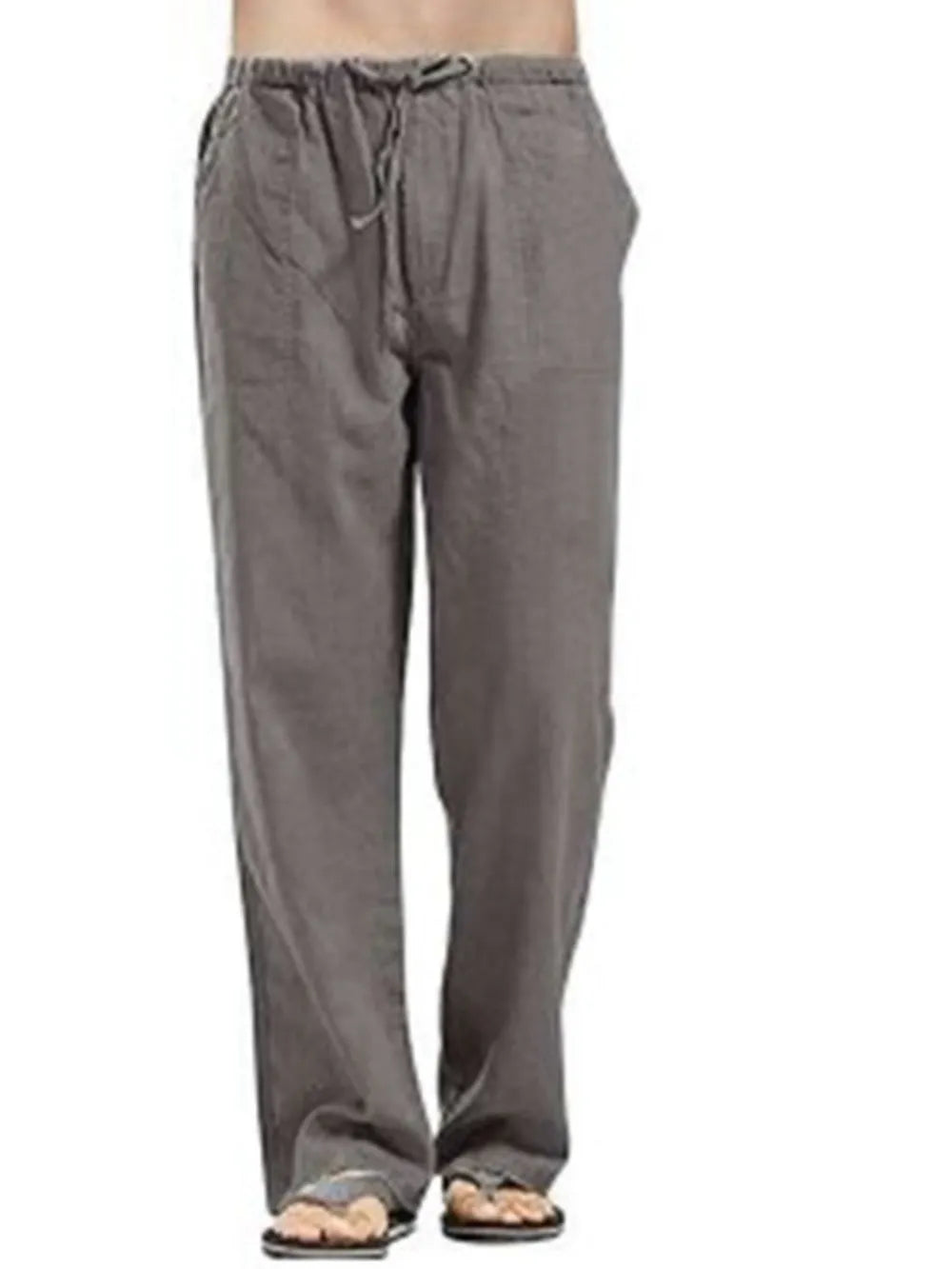 Men's Full Size Drawstring Pants with Pockets Plus Size