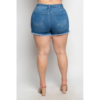 Shorts vaqueros desgastados de talla grande Cut-Off &amp; Confident