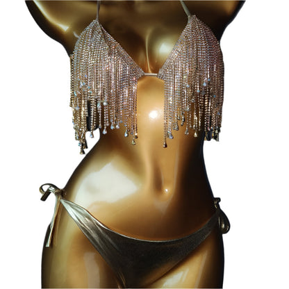 Silver Siren Fringe Bikini