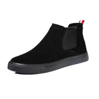 Men's High-Top Chelsea Boots - Genuine Leather Casuals