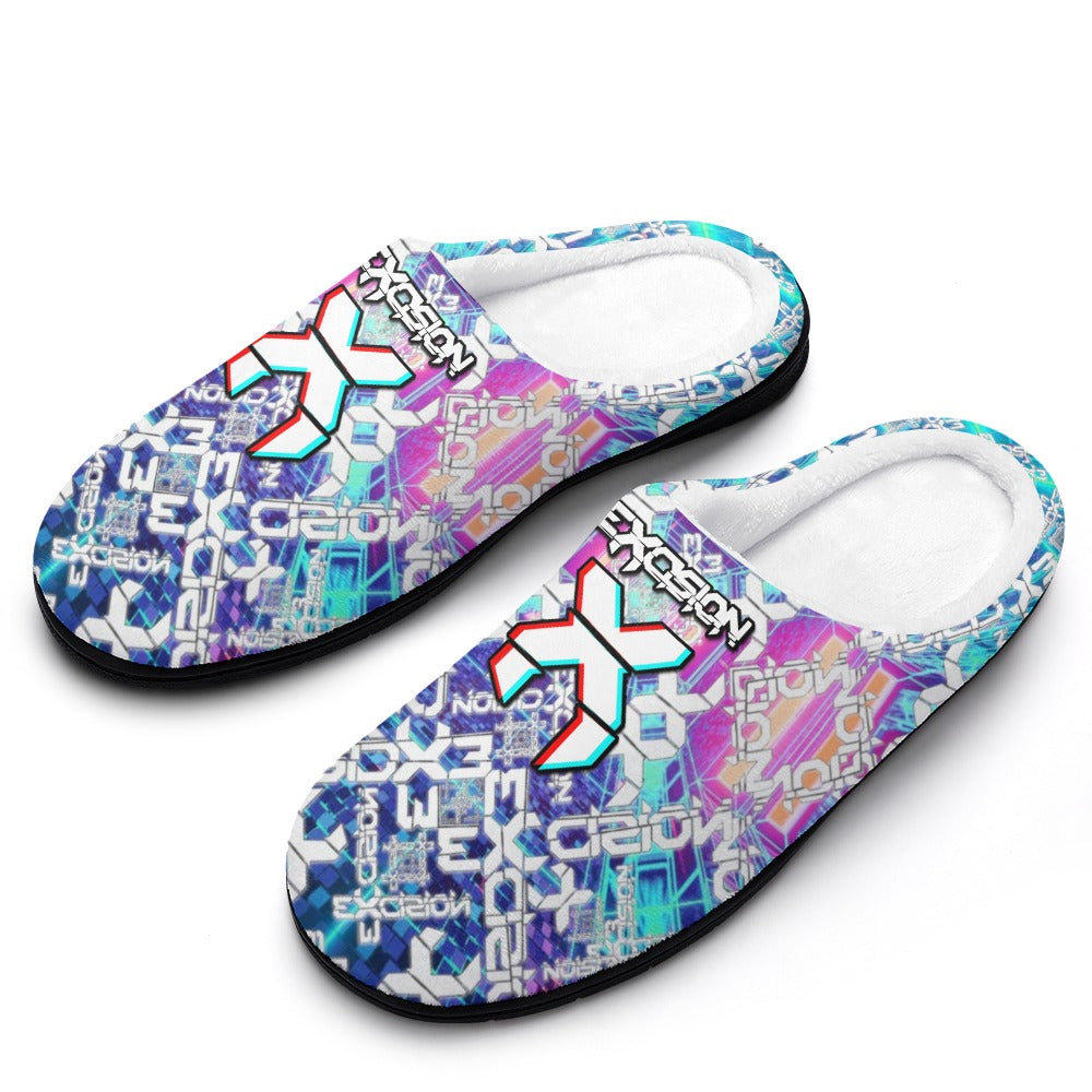 Pantuflas de algodón para artistas de EDM, suaves, cómodas, antideslizantes, impermeables y resistentes a los olores. Regalos para festivales de música, para hombre y mujer. Edición limitada.