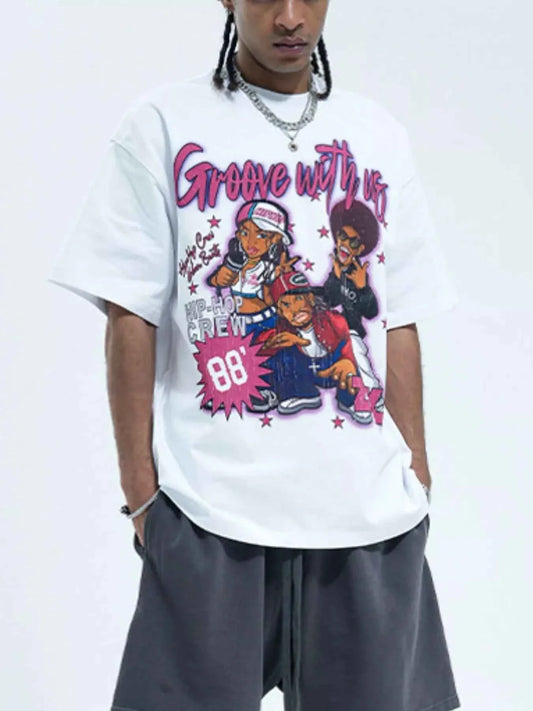 Cool Men's Graphic Tee, Comfy Half Sleeve Shirt for Men