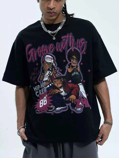 Cool Men's Graphic Tee, Comfy Half Sleeve Shirt for Men