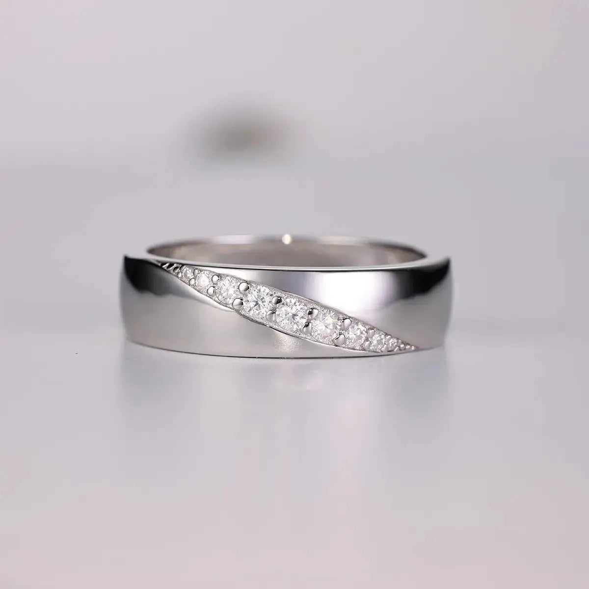 925 Sterling Silver Moissanite Ring