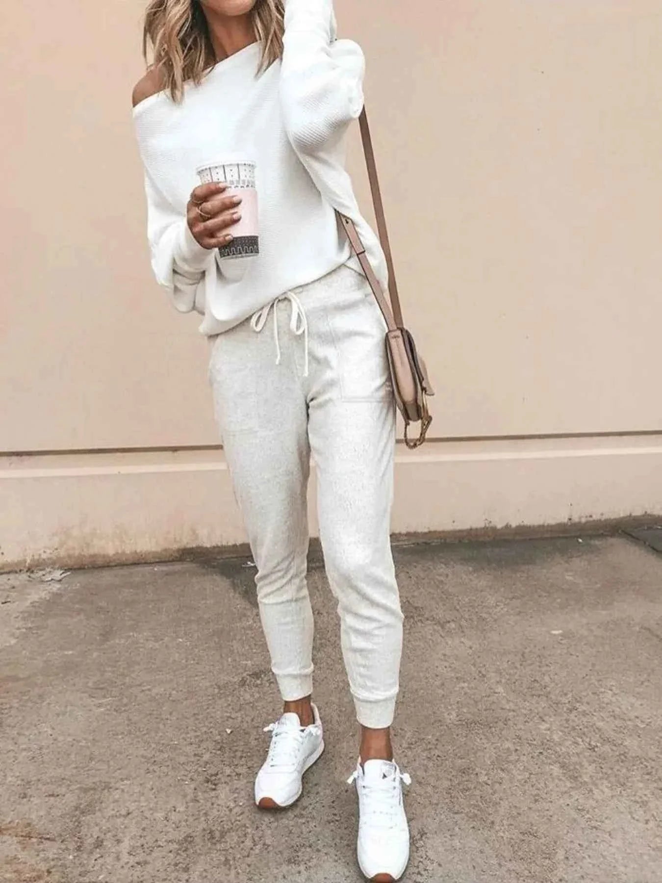 Full Size One-Shoulder Ribbed Sweater Plus Size