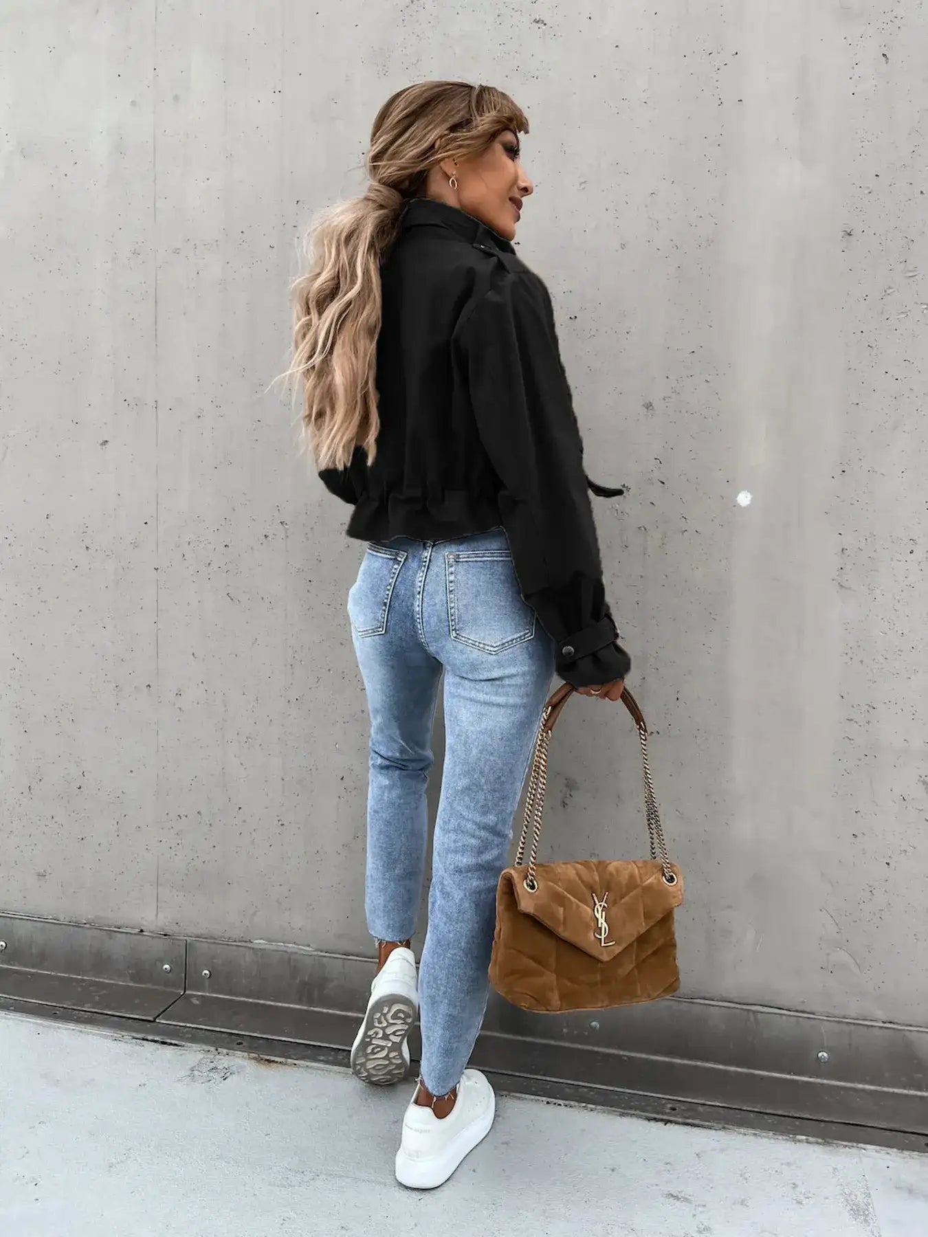 Snap Down Long Sleeve Jacket