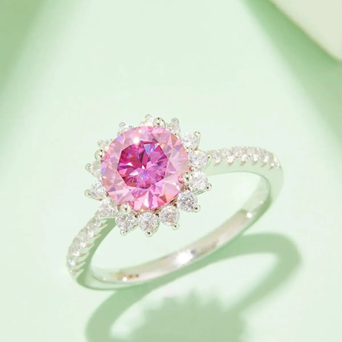 2 Carat Moissanite 925 Sterling Silver Ring