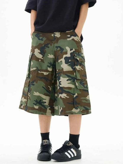 Men's Relaxed Fit Camo Cargo Shorts