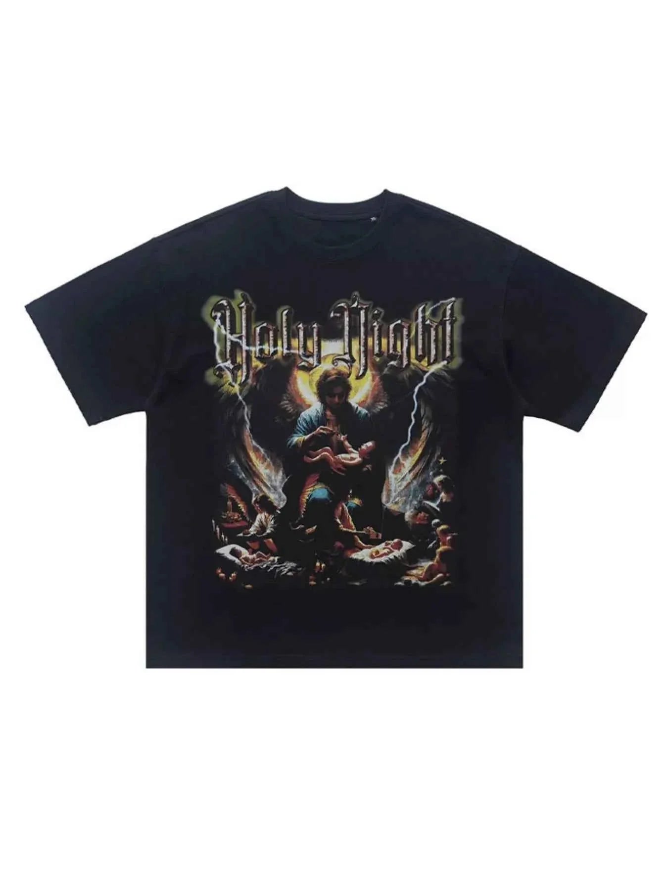 Men's Graphic Round Neck Oversized T-Shirt