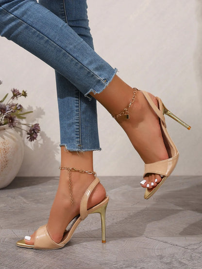 Open Toe Stiletto Sandals