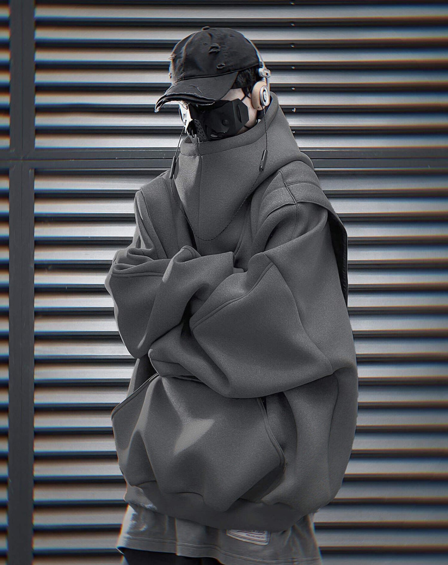 HiH50 Grey Nexus Hoodie