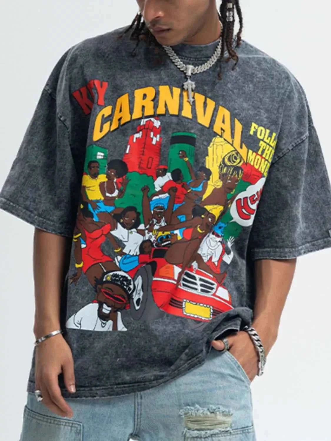 Men's Printed Half Sleeve Graphic T-Shirt