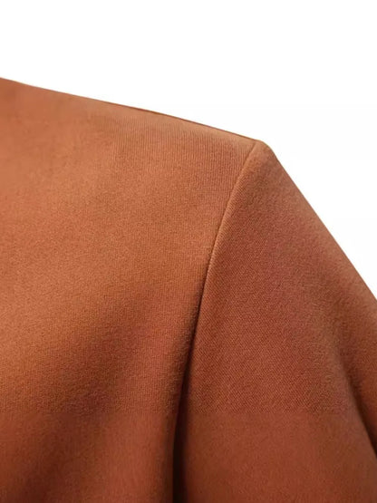 Men's Color Block Long Sleeve Polo