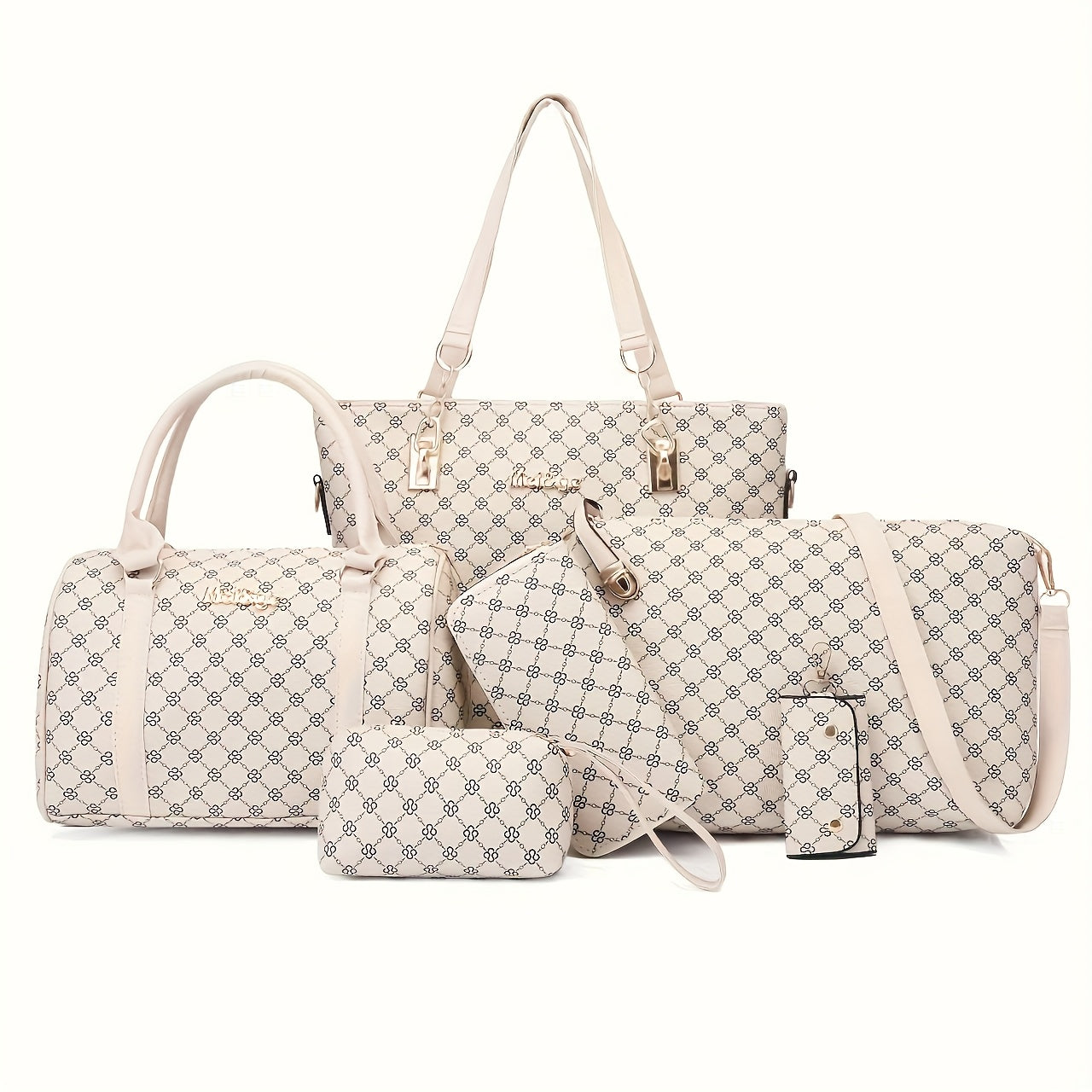 Conjunto de 6 bolsos para mujer estilo retro chic para desplazamientos diarios