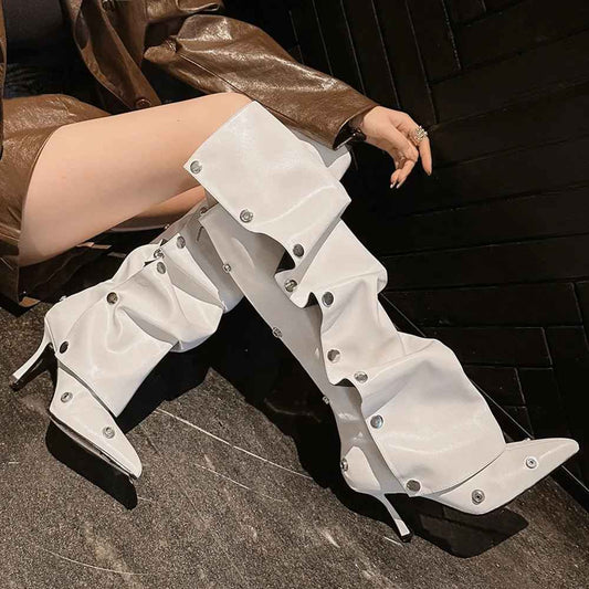 Fashionable Pointed Toe : Knee High Boots