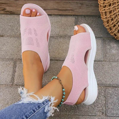 Women’s Orthopedic Mesh Slingback Sport Washable Sandals – Breathable Thick Sole Comfort Shoes