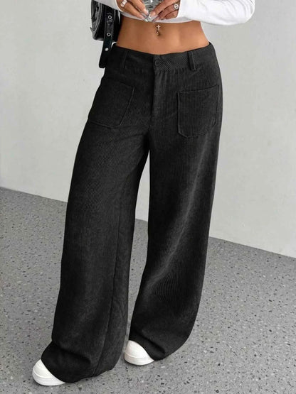Wide Leg Corduroy Pants