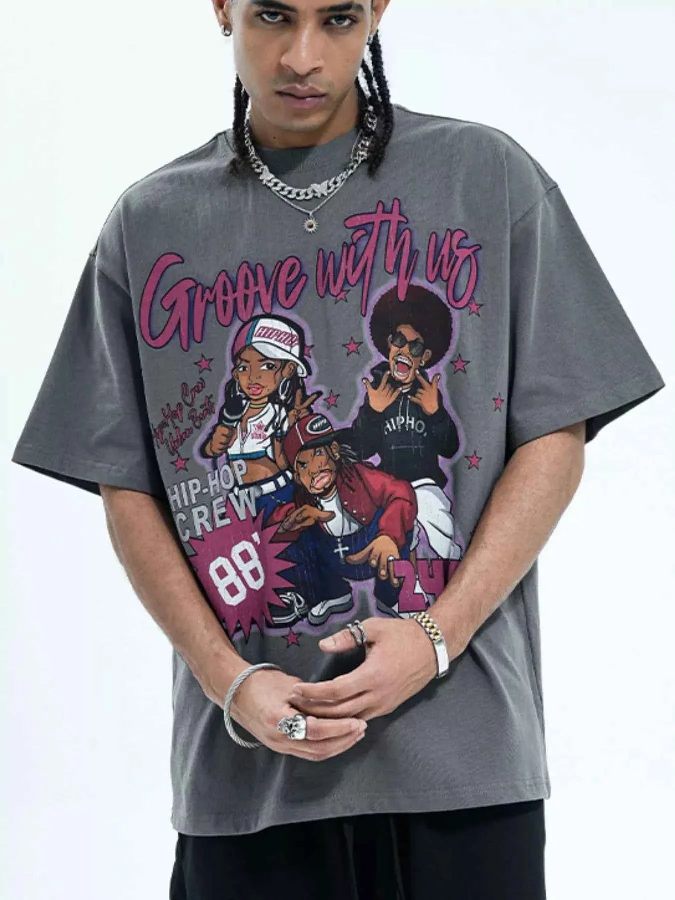 Cool Men's Graphic Tee, Comfy Half Sleeve Shirt for Men