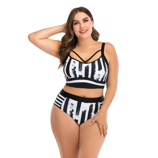 Traje de baño bikini sexy de talla grande para mujer