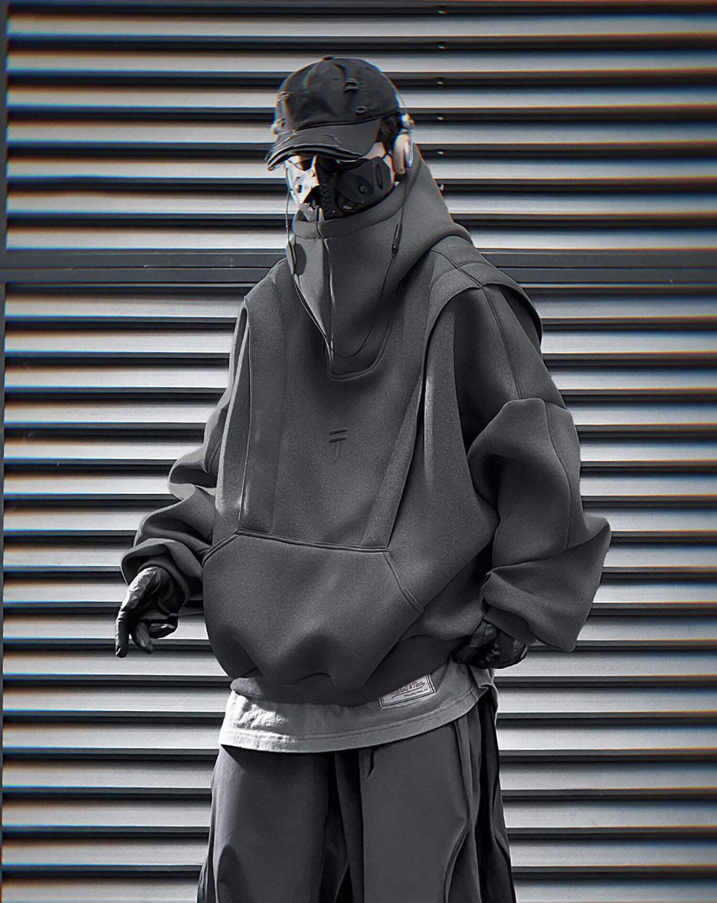 HiH50 Grey Nexus Hoodie