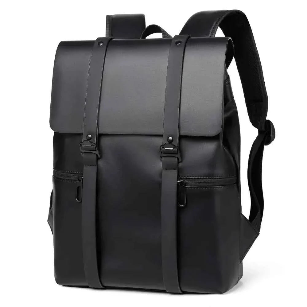 Leather Adjustable Strap Backpack Bag