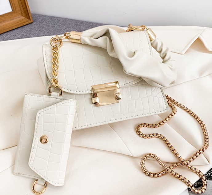 時尚夏日女士斜背鏈條包