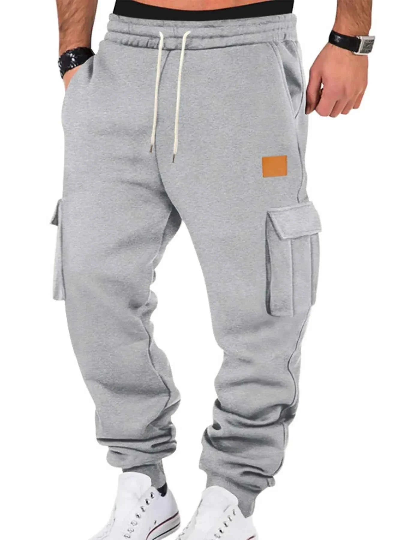 Men's Full Size Drawstring Cargo Jogger Pants Plus Size