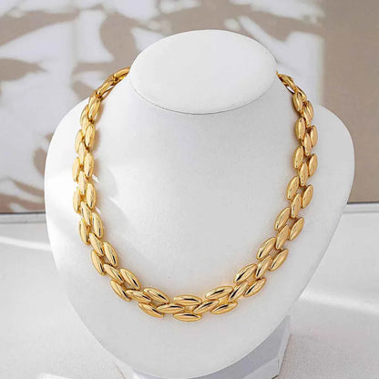 18K Gold-Plated Chunky Necklace